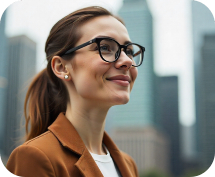 women wearing single-vision Tokai lenses