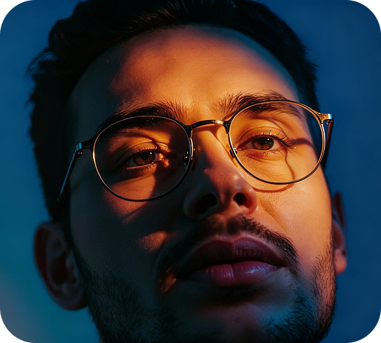Tokai Optecs neuroselect men wearing glasses