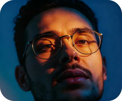 Tokai Optecs neuroselect men wearing glasses