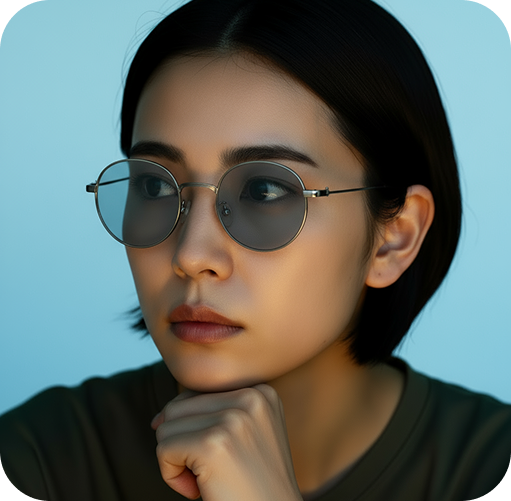 CCP women wearing gray glasses