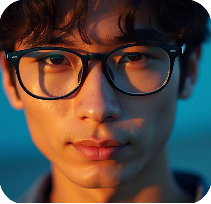 closeup men glasses tokai