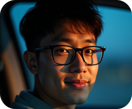 men wearing Night View lenses from Tokai